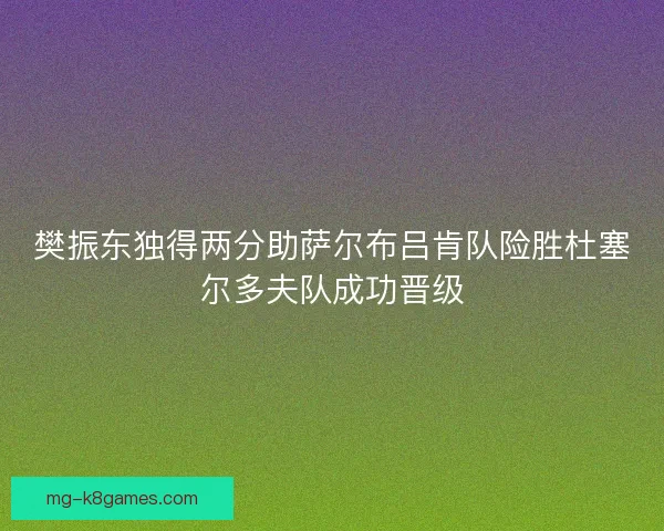 樊振东独得两分助萨尔布吕肯队险胜杜塞尔多夫队成功晋级